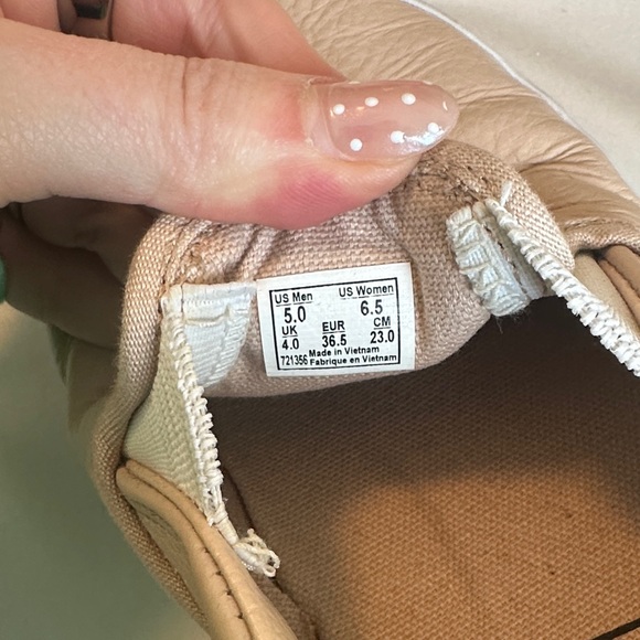 Vans Classic Slip-On Sneakers Frappe Leather Size 6.5 - Picture 9 of 10